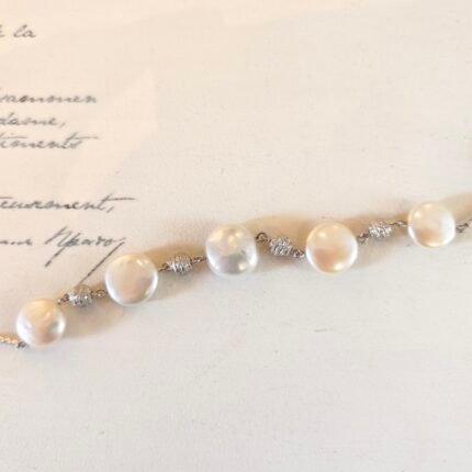 Bracelet en Perle Baroque Bouton