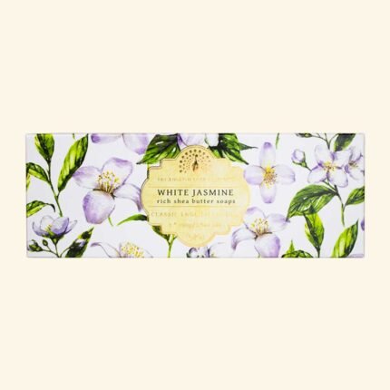 Coffret cadeau triple savon au jasmin blanc