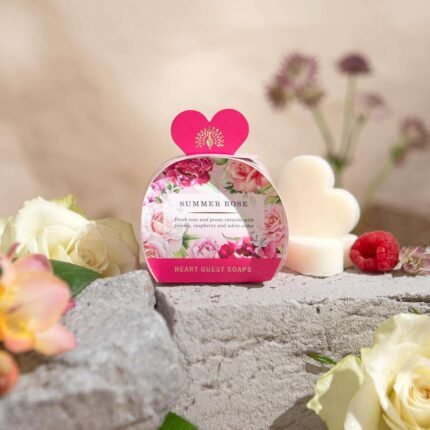 Savon invité Cœur Rose d'Été Héritage